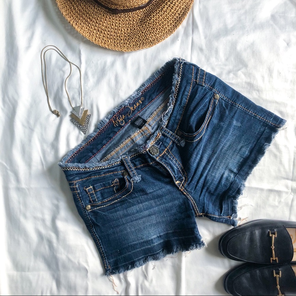 Distressed Jean Shorts